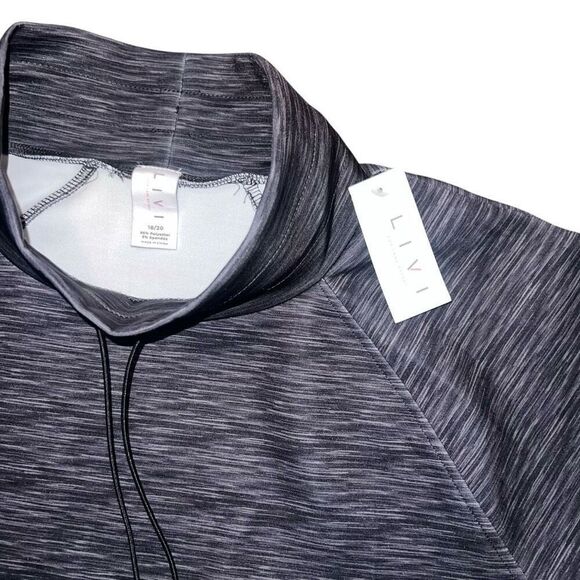 NWT LIVI Crowl Neck Drawstring Sporty Pullover Size 18/20 - Picture 5 of 9